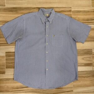 Augusta National Golf Shop Masters Shirt XL Gingham Check Button Down Blue